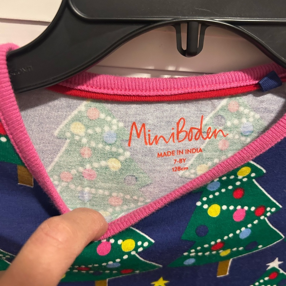 Mini Boden Christmas Tree Tunic/Dress